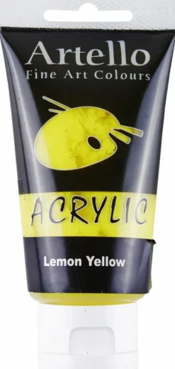 Akrylmaling Artello gul lemon 75ml