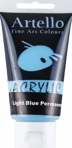 Akrylmaling Artello lysblå permanent 75ml