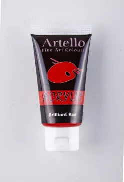 Akrylmaling Artello rød brilliant 75ml