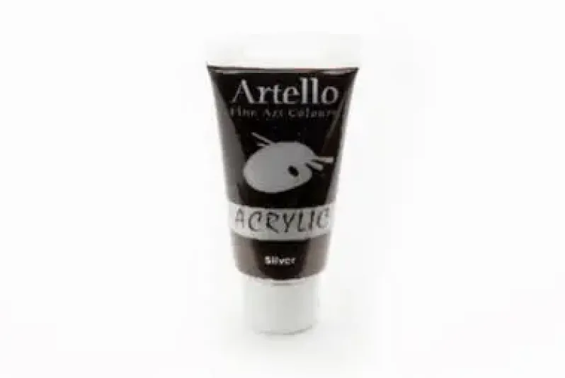 Akrylmaling Artello sølv 75ml