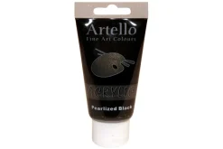Akrylmaling Artello sort pearlized 75ml