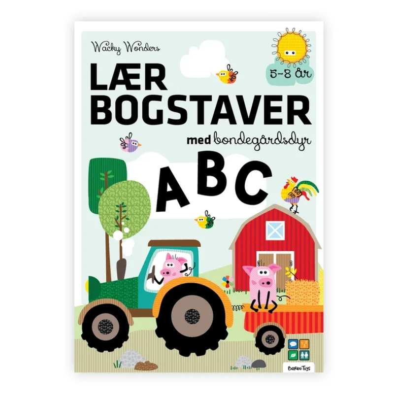 Aktivitetsbog Lær Bogstaver med Wacky Wonders Bondegårdsdyr - ABC