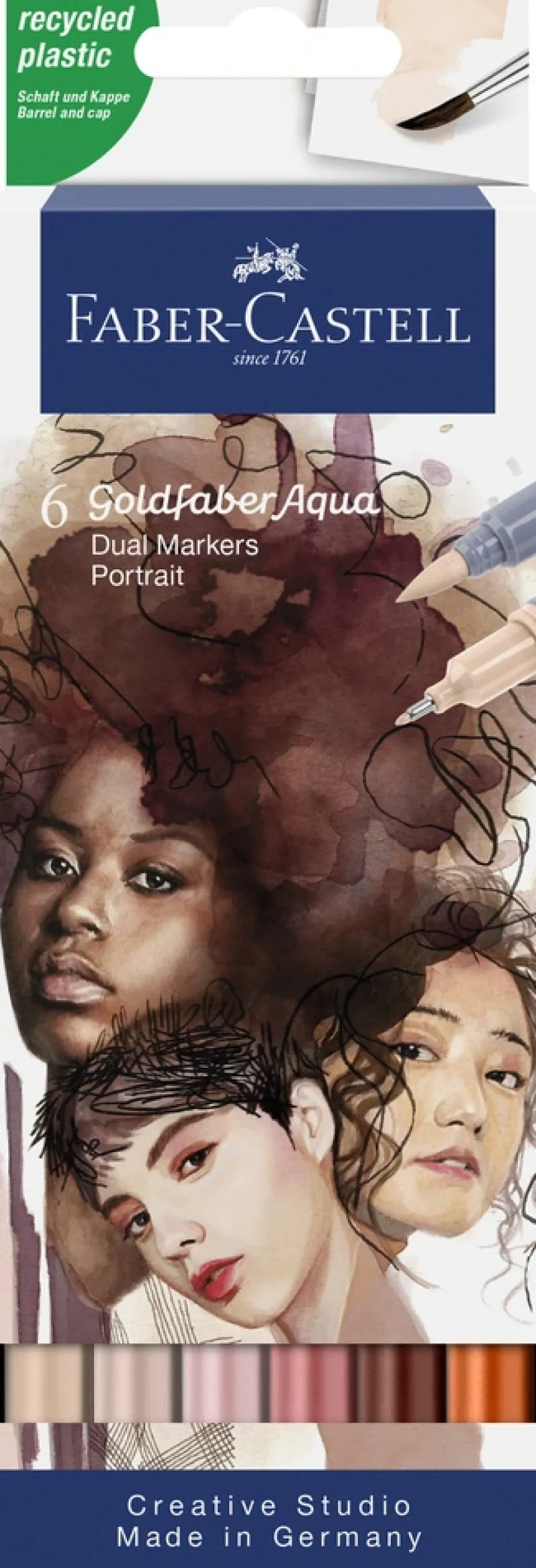 Akvarel Goldfaber Dual Portrait