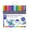 Akvarel Staedtler brush double penne 18 stk. watercolor