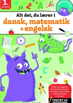 Alt det, du lærer i dansk, matematik & engelsk - 1. klasse