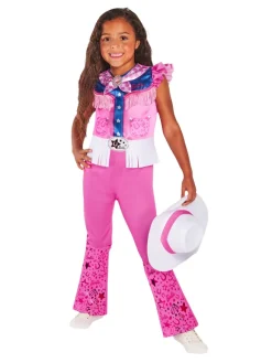 Barbie Cow-girl kostume med hat str. 5-6 år