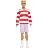 Barbie Fashionista Ken Dukke Rød & Hvid Striber