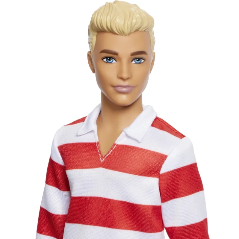 Barbie Fashionista Ken Dukke Rød & Hvid Striber