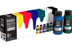Basics acrylic fluid set 6x118ml row