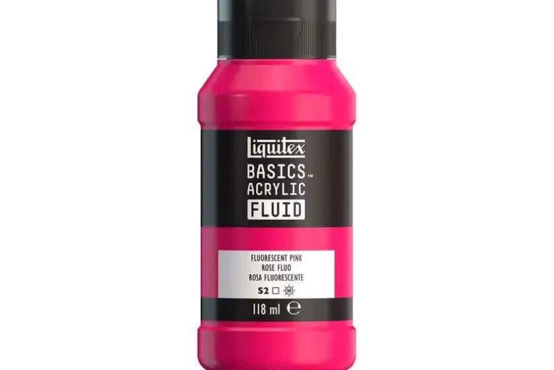 Basics fluid 118ml fluorescent pink row 987