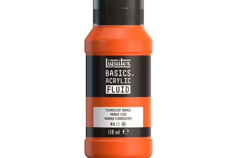 Basics fluid 118ml fluorescent orange row 982