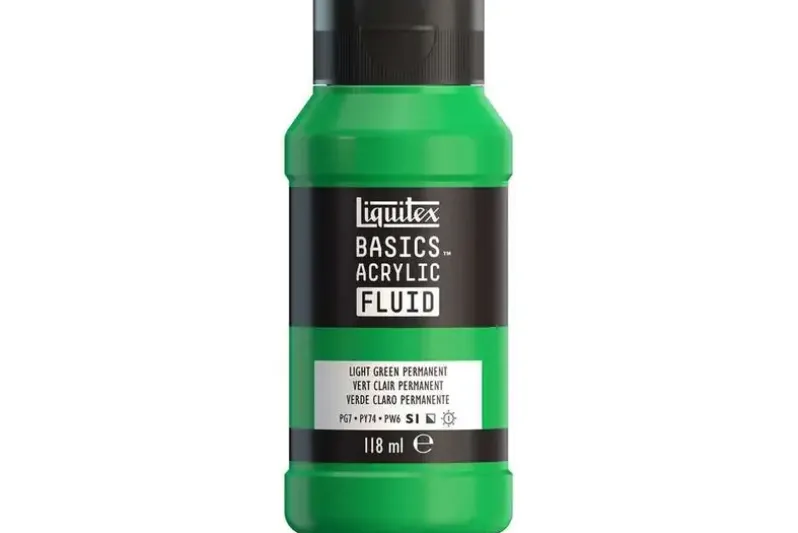 Basics fluid 118ml light green permanent row 312