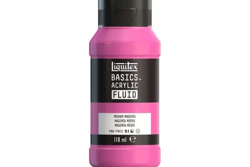Basics fluid 118ml medium magenta row 500