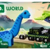 Batteridrevet tog med dinosaur