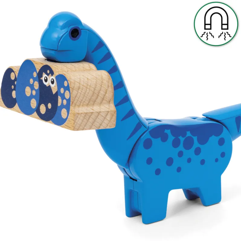 Batteridrevet tog med dinosaur
