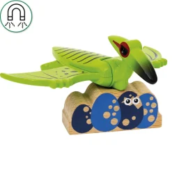 Batteridrevet tog med dinosaur