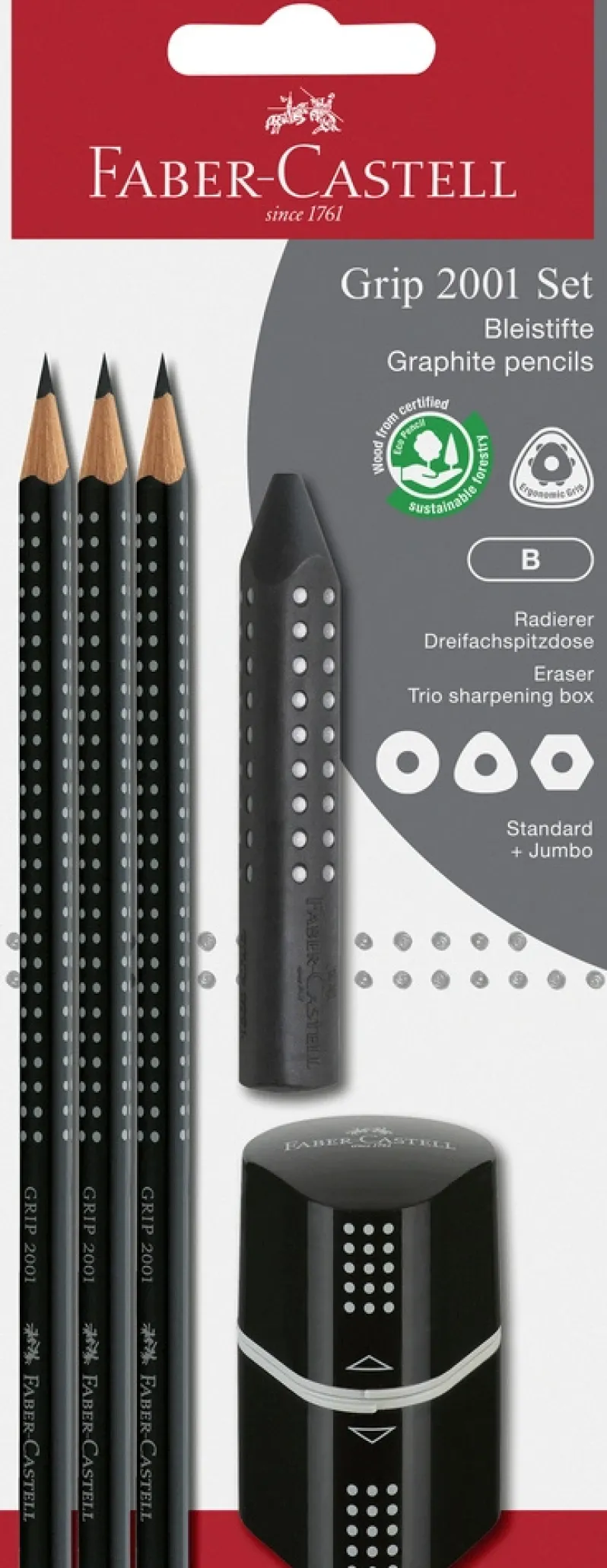 Blistersæt Grip 2001 trio Black B
