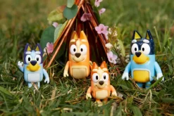 Bluey, 4 pk. Figurer, Bluey familien