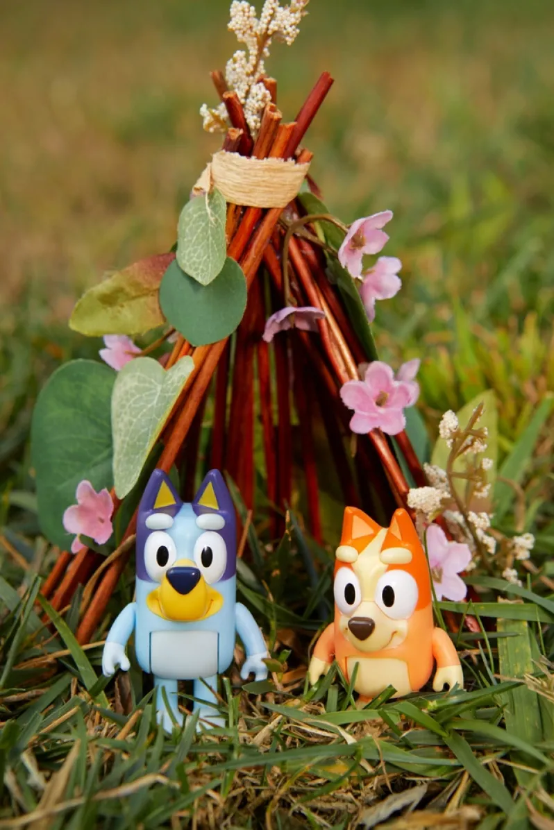 Bluey, 4 pk. Figurer, Bluey familien