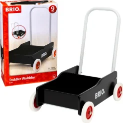 BRIO 31351 Lære-gå-vogn, sort