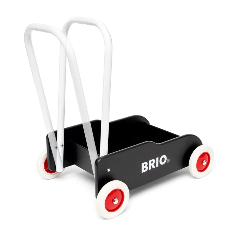 BRIO 31351 Lære-gå-vogn, sort