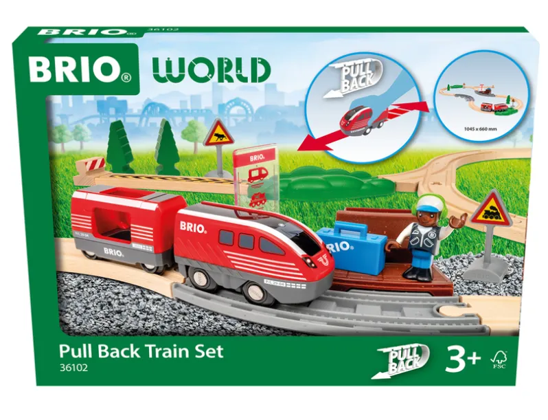 BRIO 36102 Pull Back Togsæt