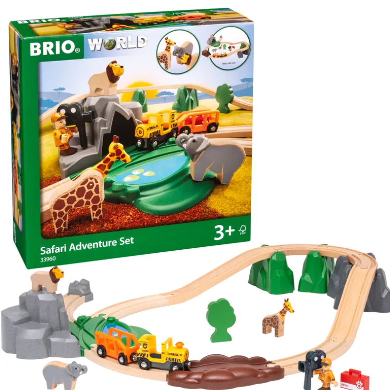BRIO 33960 Safarieventyrsæt, togbane