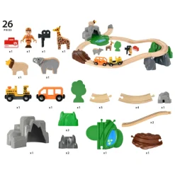 BRIO 33960 Safarieventyrsæt, togbane