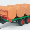 Bruder Balletrailer med 8 rundballer