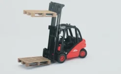 Bruder Linde H30D gaffeltruck med 2 paller