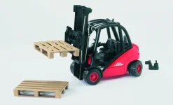 Bruder Linde H30D gaffeltruck med 2 paller
