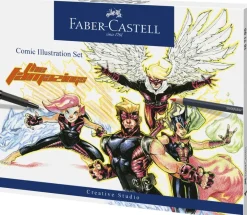 Comic Faber-Castell illustration set