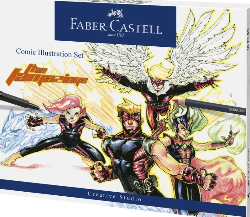 Comic Faber-Castell illustration set