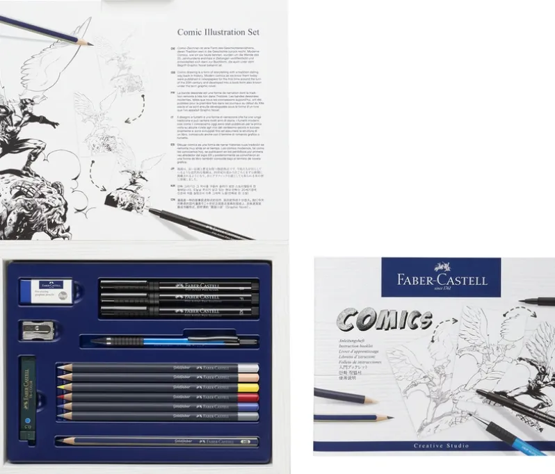 Comic Faber-Castell illustration set