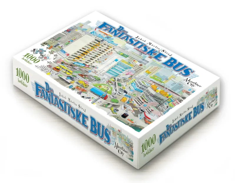 Den fantastiske bus - Ahnstarr City. Puslespil 1000 brikker