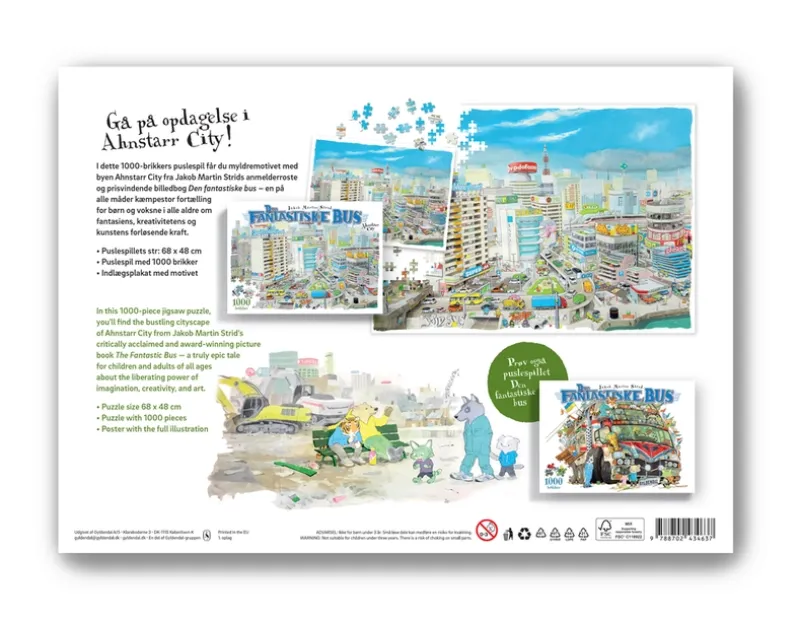Den fantastiske bus - Ahnstarr City. Puslespil 1000 brikker