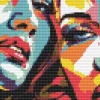 Diamond art ansigter FARVERIG 20 x 30 cm