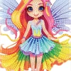 Diamond art FE farverig 13 x 18 cm