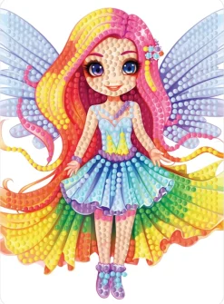 Diamond art FE farverig 13 x 18 cm