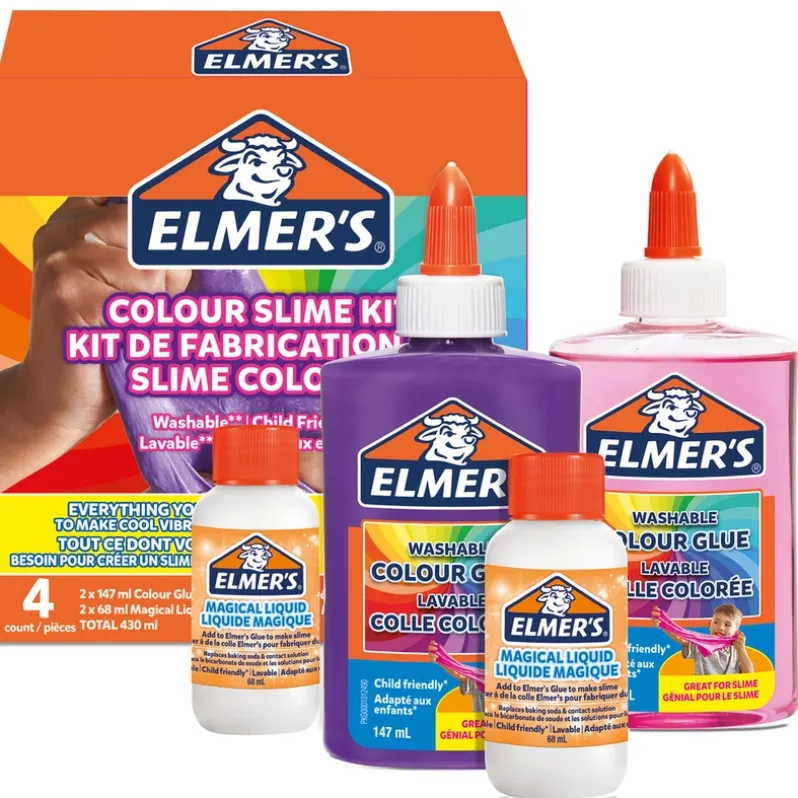 Elmers opaque color slime kit