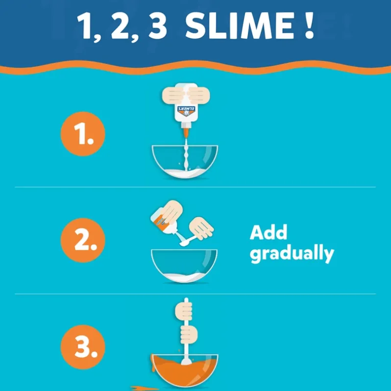 Elmers opaque color slime kit