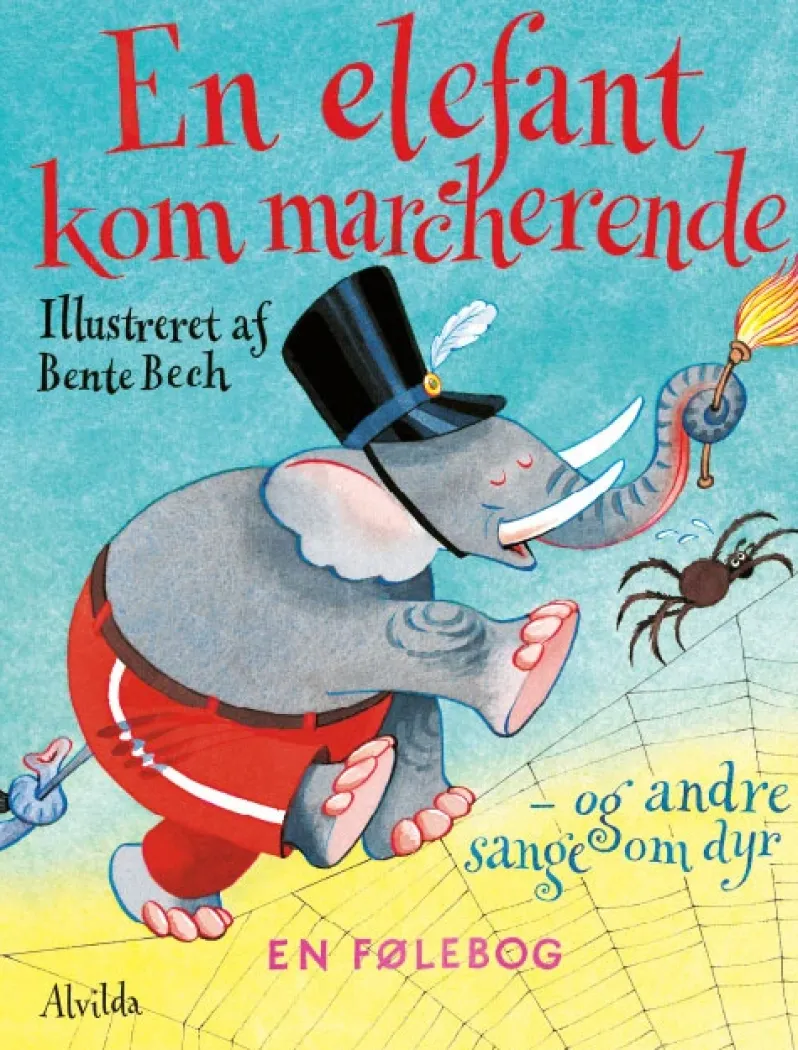 En elefant kom marcherende
