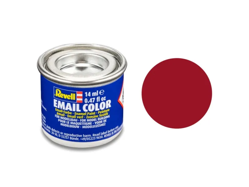 Enamel 14 ml. carmine red, mat