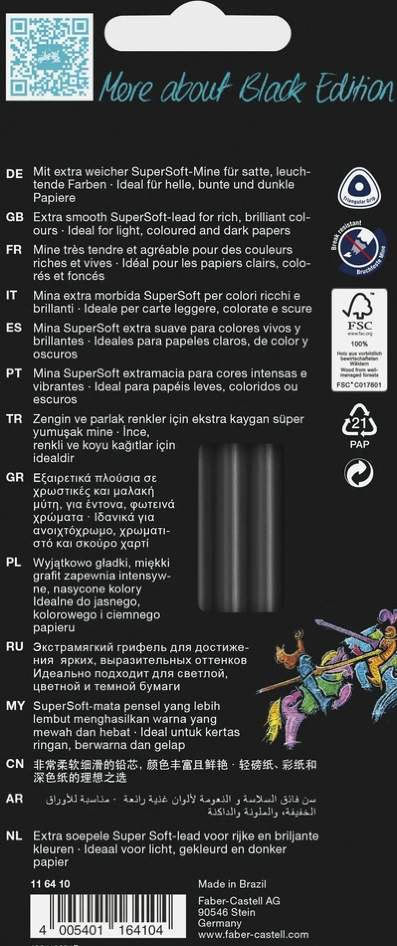 Farveblyant black edition Faber-Castell