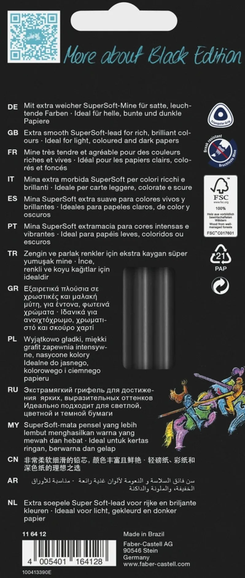 Farveblyant black edition Faber-Castell