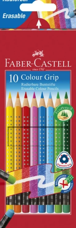 Farveblyant erasable Faber-Castell 10 stk