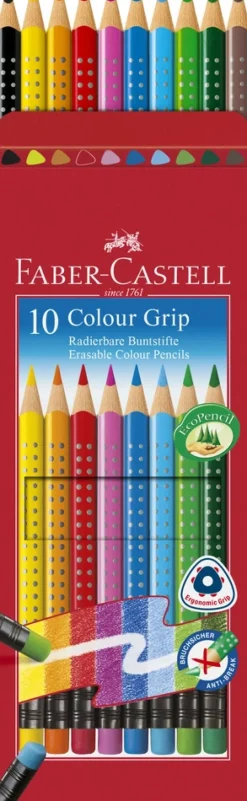 Farveblyant erasable Faber-Castell 10 stk