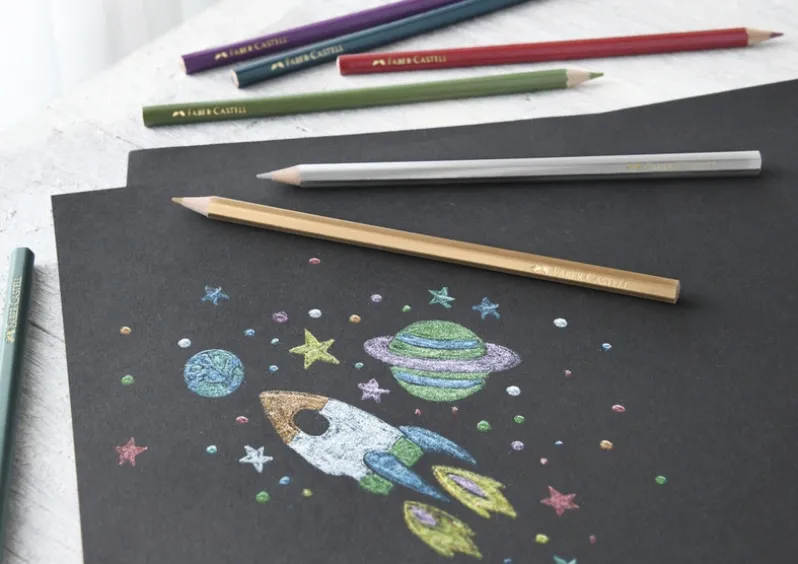 Farveblyant Faber-Castell metallic 10 ass