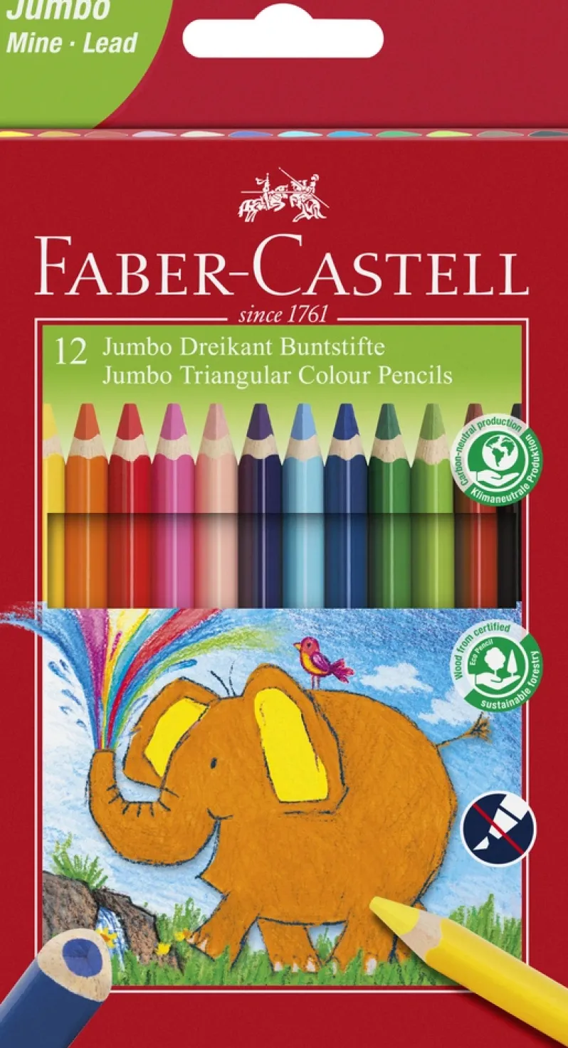 Farveblyant Faber-Castell Jumbo 12 stk