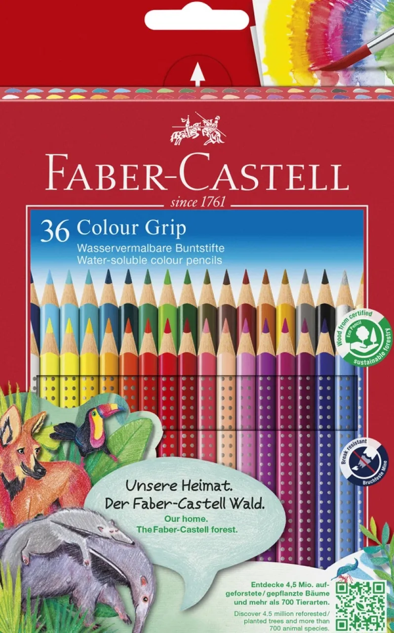 Farveblyant grip Faber-Castell 36 stk.